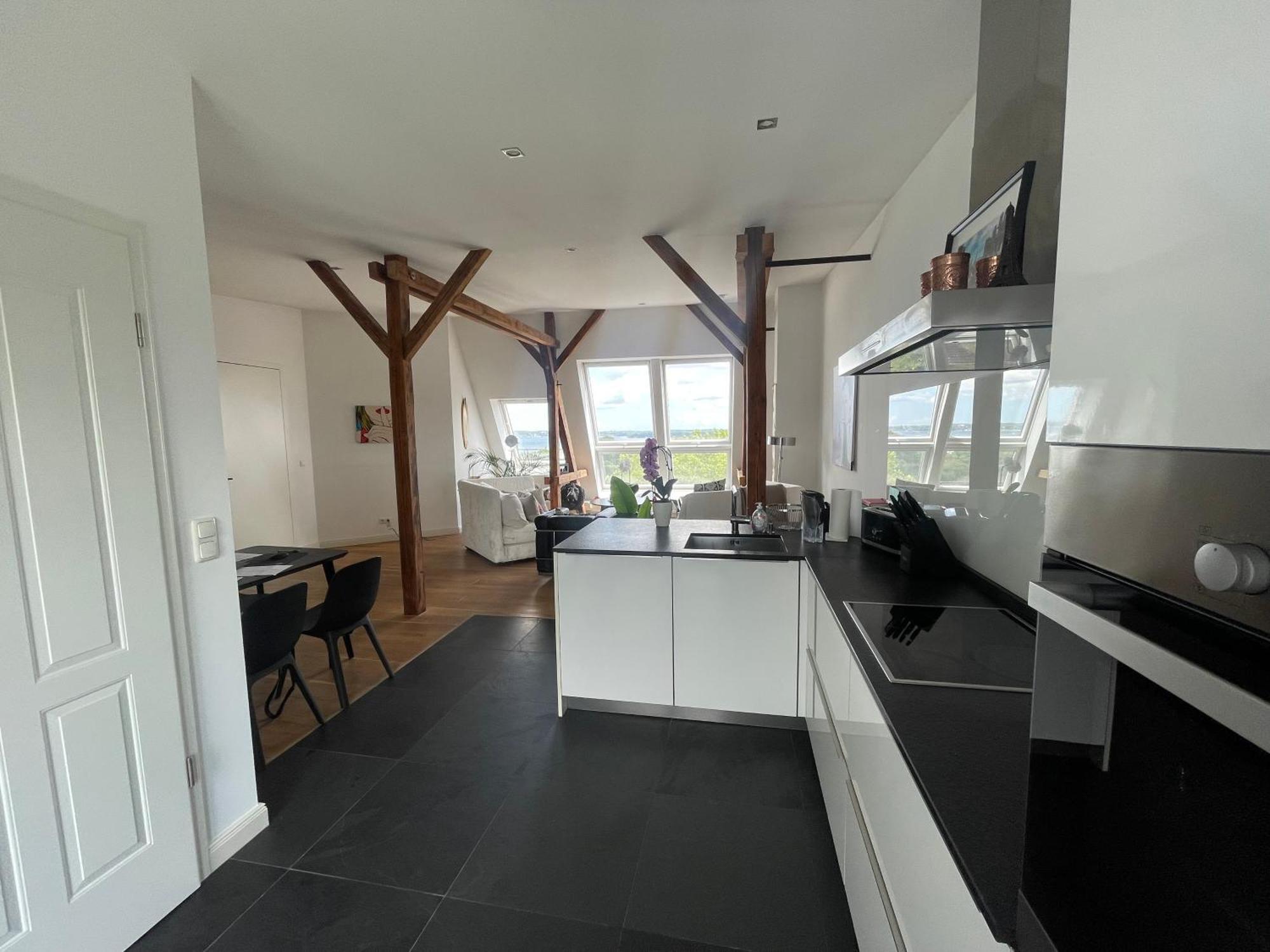 Luxus Penthouse Waterview Appartement Kiel Buitenkant foto