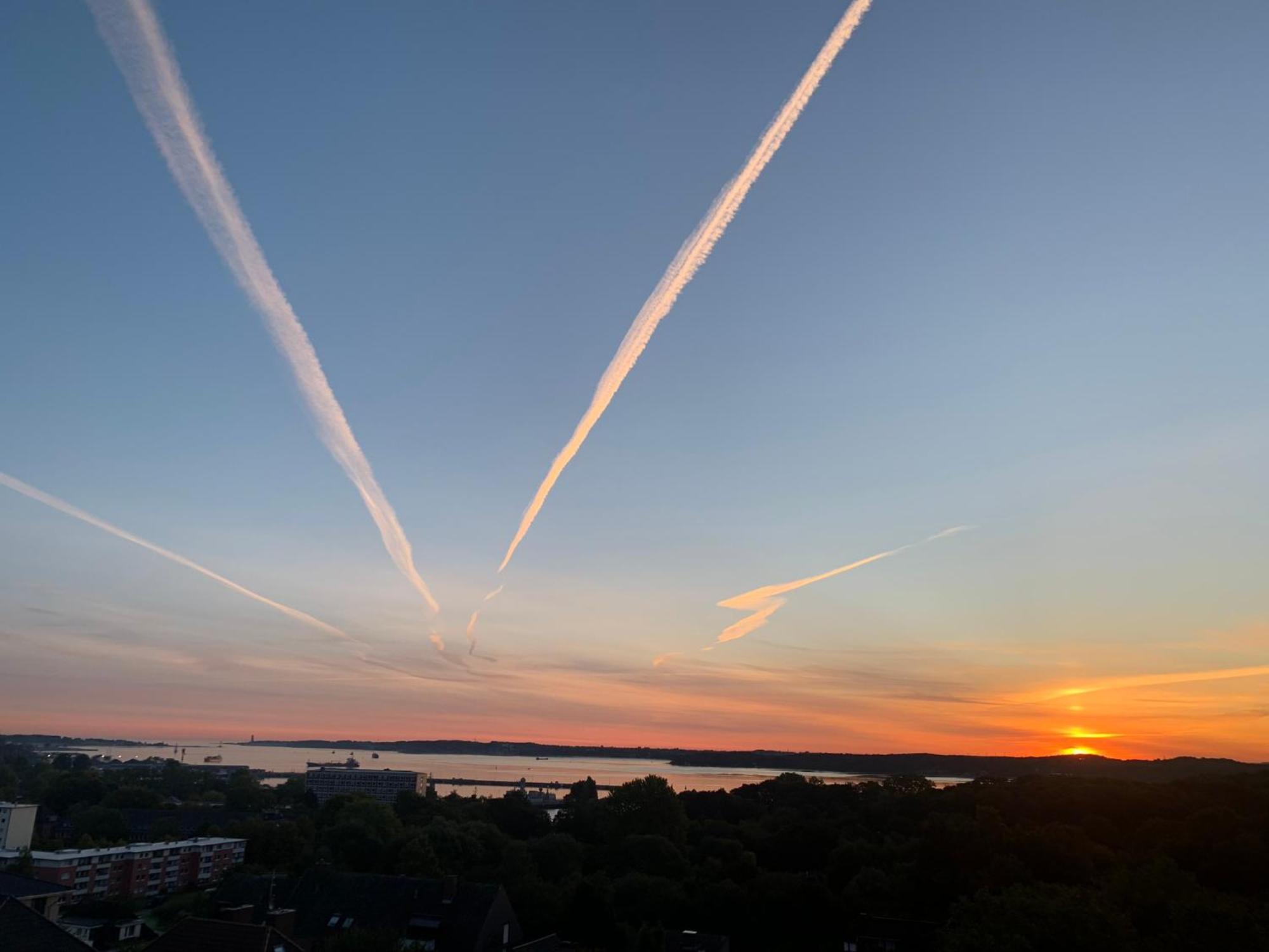 Luxus Penthouse Waterview Appartement Kiel Buitenkant foto